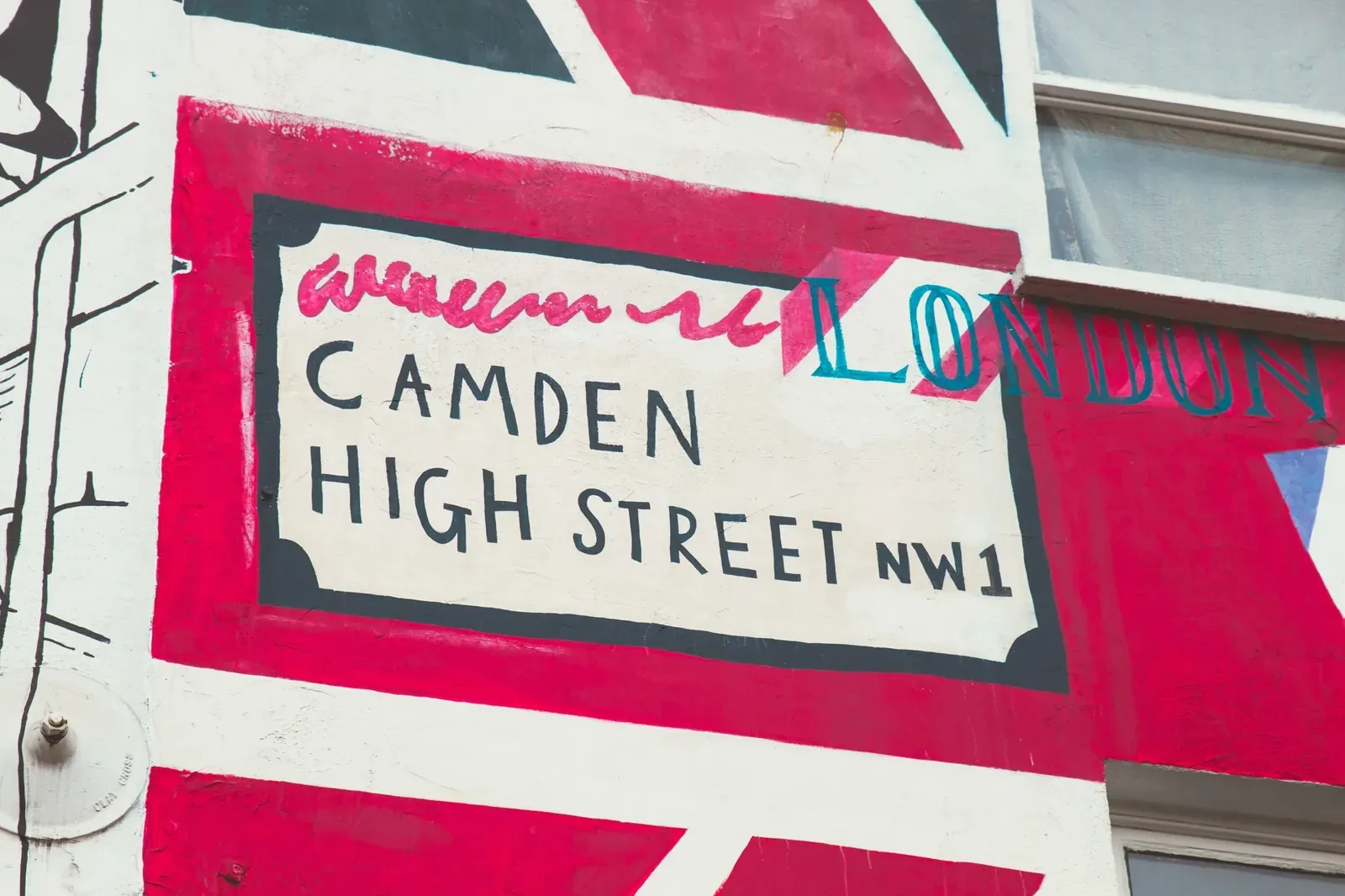 Period buildings and painted shopfronts on a Camden street within a conservation area